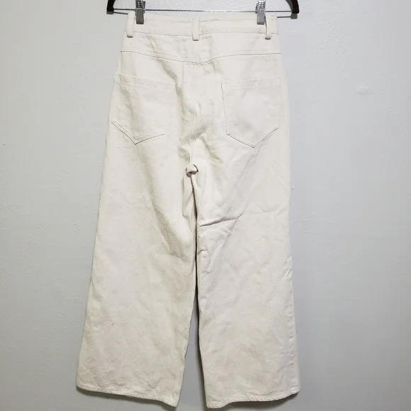 Tribe Alive Cream Wide Leg Jeans - Picture 5 of 15